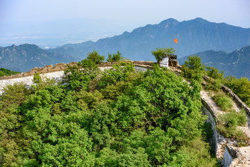 Fototapeta na wymiar Great Wall of China, Jiankou wild and unrestored section