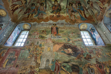 UGLICH, RUSSIA - JUNE 17, 2017: Interior of the Church of the Prince Dimitri on the Blood. Built in 1692
