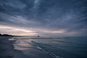 Dusk at the Baltic Sea