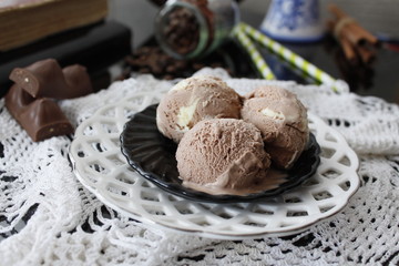 Chocolate lemon ice cream 