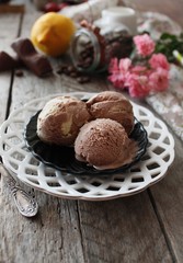 Chocolate lemon ice cream 