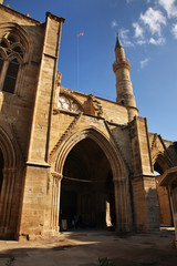 Selimiye Mosque (St. Sophia Cathedral) in Nicosia. Cyprus