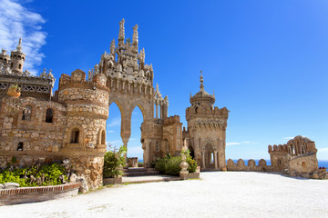 Colomares castle in memory of Christopher Colomb at Benalmadena