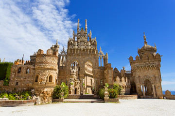 Fototapeta premium Colomares castle in memory of Christopher Colomb at Benalmadena