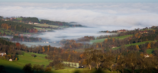 Nebel über Seitenstetten