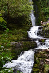 waterfall in New Zealand