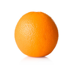 Fresh orange, isolated on white