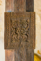 Splendid Ancient Woodcarvings At Embekka Temple In Kandy. The Temple Was Built By The King Vikramabahu 03 Of Gampola Era On AD 1357 - 1374