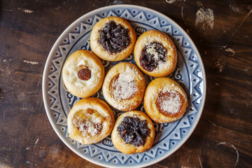 Traditional Czech wedding small round cookies