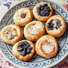 Traditional Czech wedding small round cookies