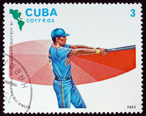 Postage stamp Cuba 1983 Baseball © laufer