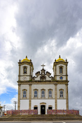 Famous, ancient and historic church of Our Lord of Bonfim in the city of Salvador, Bahia, Brazil