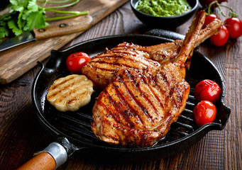Freshly grilled Tomahawk steak © Mara Zemgaliete
