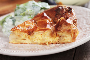 Phyllo pastry cheese pie