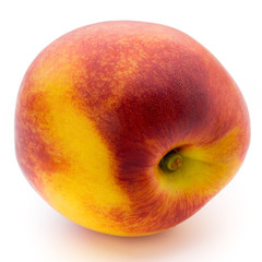 Peach. Fruit with isolated on white background.