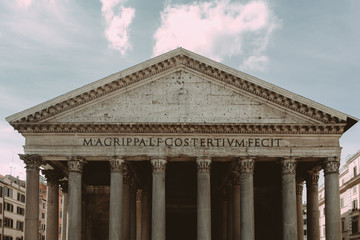 Pantheon in Piazza della Rotonda. Rome, Italy