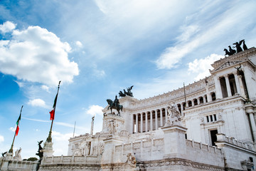 Altare della Patria in Piazza Venezia. Rome, Italy