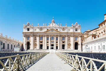 Naklejka premium View to Basilica di San Pietro, Vatican city