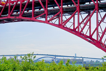 港大橋となみはや大橋と安治川大橋