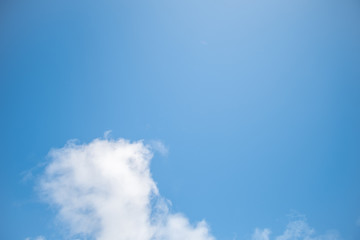 Blue sky with cloud