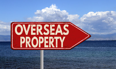 Overseas property metallic vintage sign