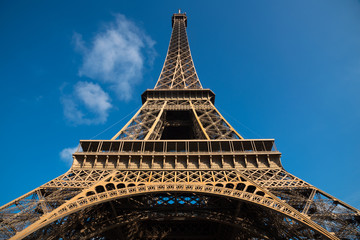 Eiffel tower and blue sky