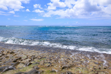 beautiful beach on Oahu North Shore Hawaii (Turtle beach)