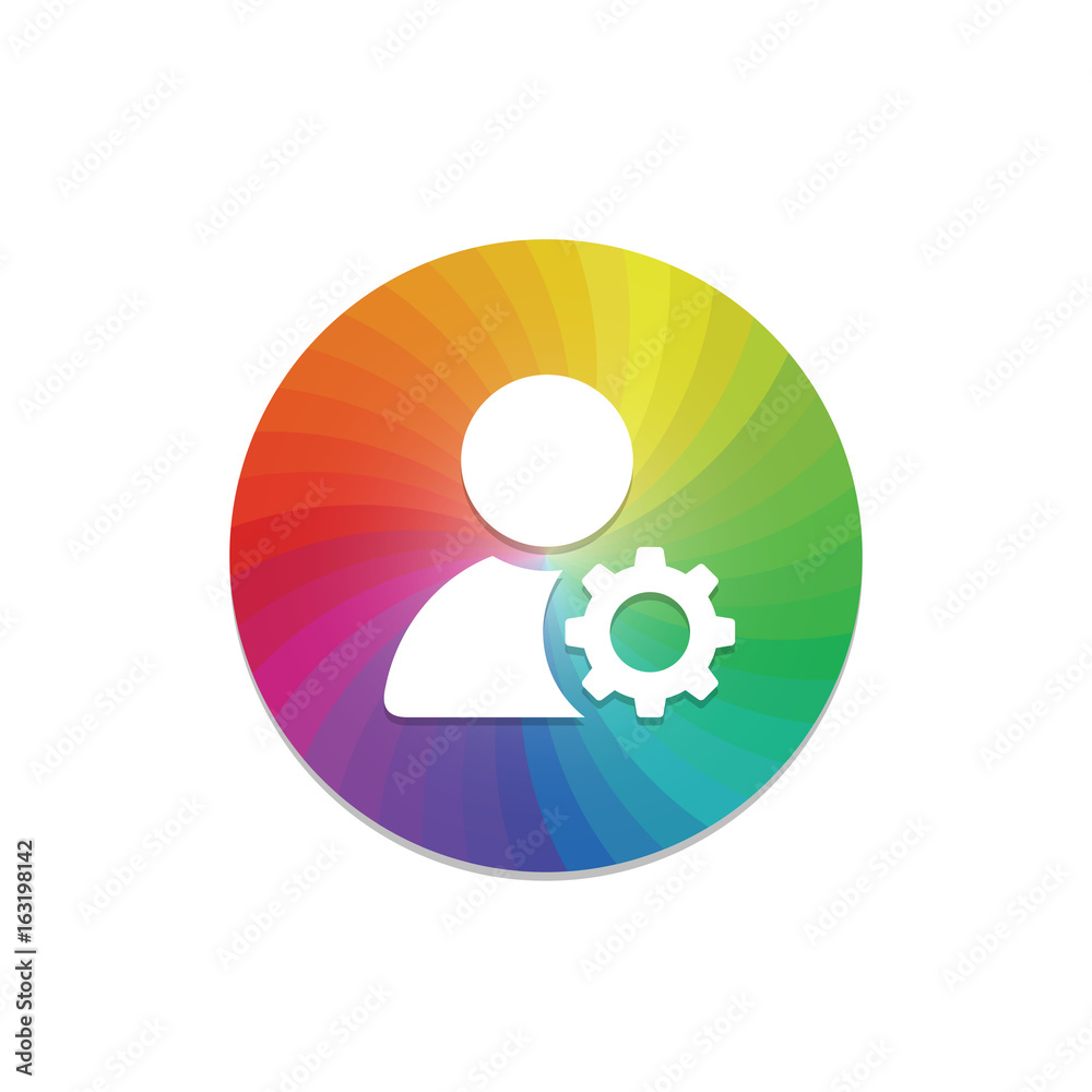 Sticker Color Circle - App Push-Button