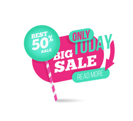 Summer sale template banner. 