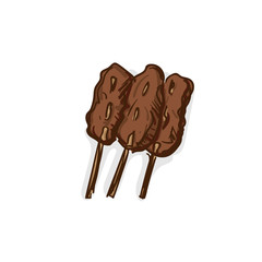 thai roasted pork drawing food object