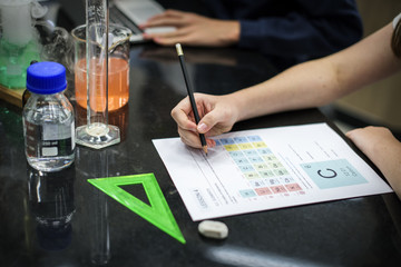 Chemical school class learning