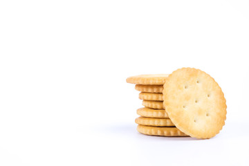 Crispy round biscuit