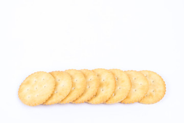 Crispy round biscuit