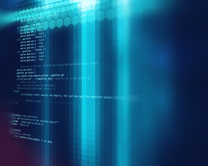 digital code number abstract technology background