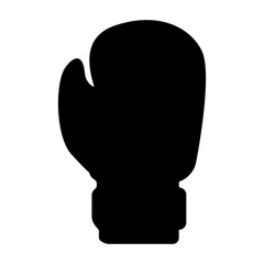 Boxing glove the black color icon .