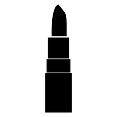 Lipstick the black color icon .