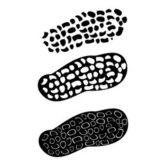 Peanut the black color icon .