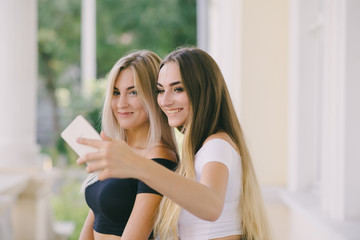 Girls with phone