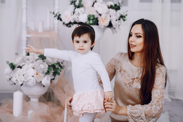 Fototapeta premium Mum and daughter