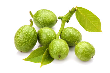young green walnut