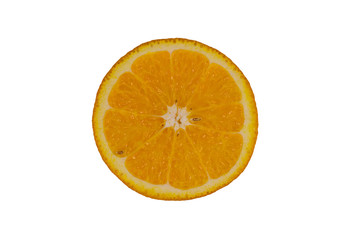 Orange slice isolated on white background