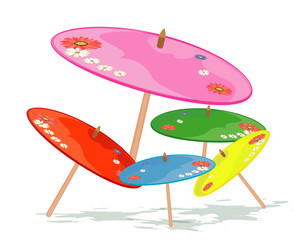 Beautiful umbrella vector design