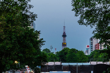 Obraz premium 北海道 札幌 大通公園 夜景