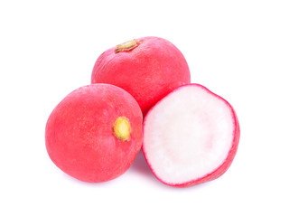 Radish isolated on white background.