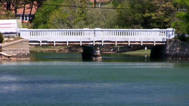 Route 6A bridge over scorton creek in Sandwich Cape Cod