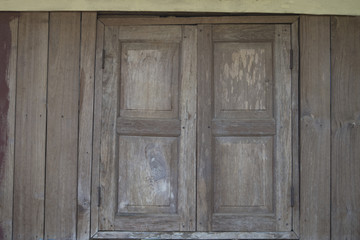 olld Window in the wooden country house