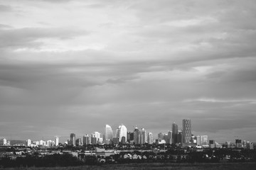 Calgary Skyline monochrome