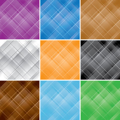 colorful vector seamless patterns - set
