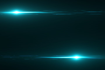 Naklejka premium Glowing light effect