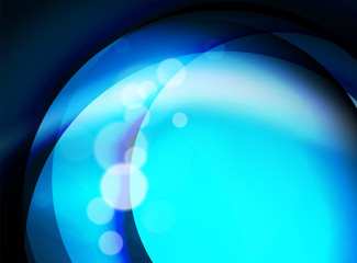 Shiny silk wave template, color satin with effects, vector abstract background